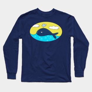 Happy whale Long Sleeve T-Shirt